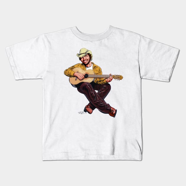 Toby Keith - An illustration by Paul Cemmick Kids T-Shirt by PLAYDIGITAL2020